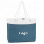 Custom Logo Polyester Women Handbags Large Capacity Reusable Shopping Tote Bags