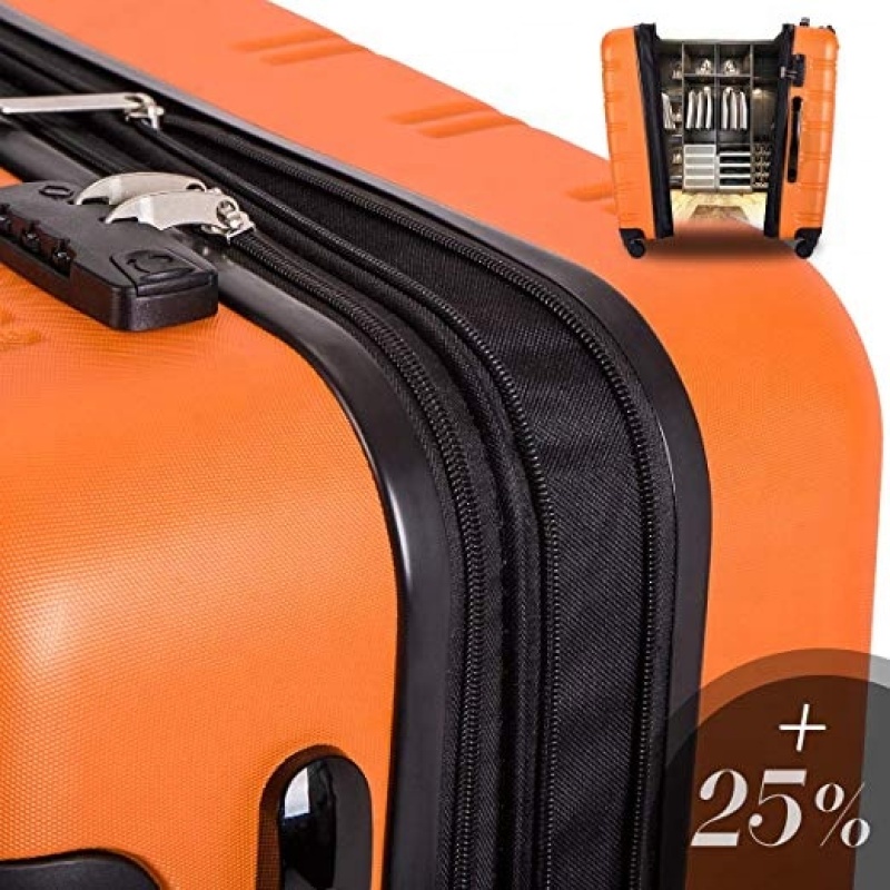 Valise à roulettes légère et rigide de luxe pour homme, ensemble de 3 pièces, de haute qualité