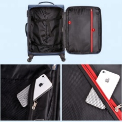High quality waterproof fabric soft trolley luggage with TSA lock Modern fashion trolley travel luggage bag Oxford heavy luggage