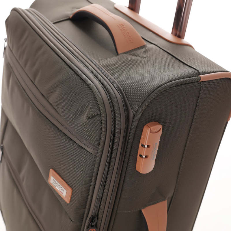 Custom 3 Piece Spinner Wheel TSA Lock Double Travel Vintage Suitcase Luggage Sets