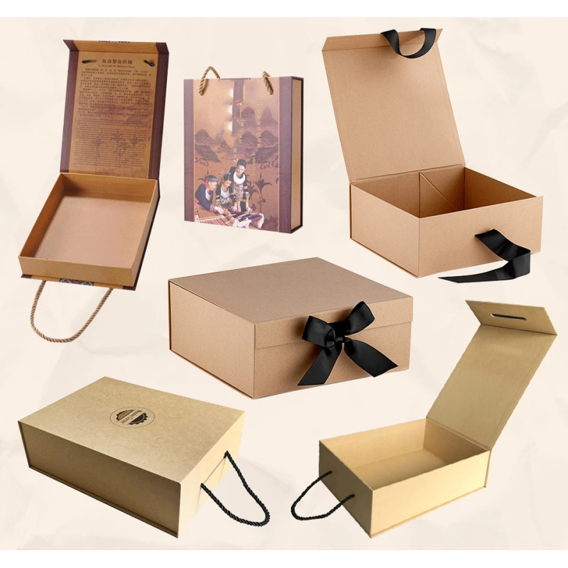 Custom Luxury Rigid Kraft Cardboard Magnetic Lid Gift Boxes