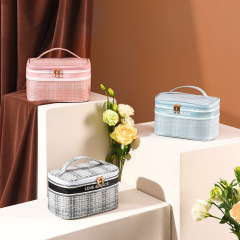 Custom Printed Luxury Eco Friendly Makeup Organizer Bag Travel Cosmetic Bags