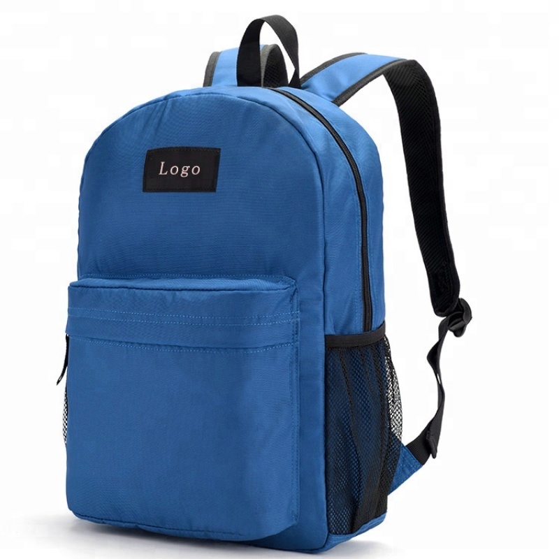 유행 폴리에스테 여행 스포츠 책가방은 대학생을 위한 방수 저가 학교 부대를 방수 처리합니다