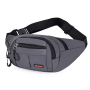 Large Capacity Waterproof Casual Fashion Black Nylon Waist Bag Girl Fanny Packs