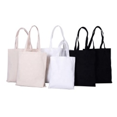 Promotional Eco Friendly Cotton Tote Bags Reusable Canvas Shopping Bags With Customized Printed Logo
