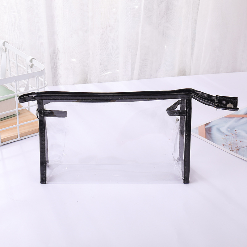 تعزيز مقاومة للماء واضح زيبر PVC السفر البلاستيكية حقيبة اليد الحقيبة أدوات الزينة ماكياج حقيبة مستحضرات التجميل