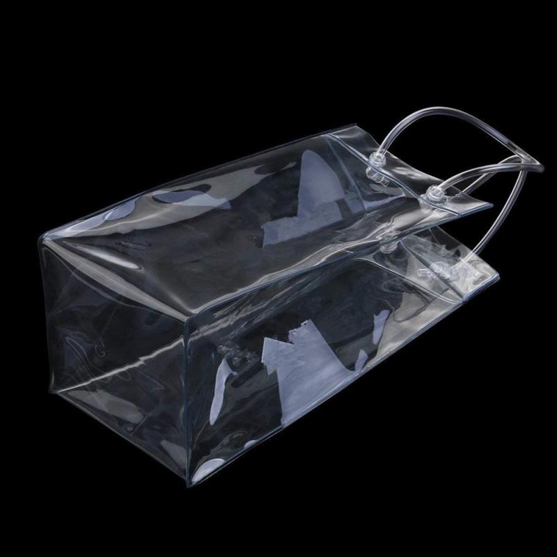 Pinghu Sinotex clair Transparent vin personnalisé PVC sacs fourre-tout