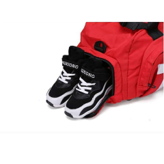 Custom Logo Basketball Football Night Sport Duffle Bag Backpack Yoga Gym Duffel Bag With Shoe Compartment