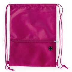 Custom promotional waterproof polyester drawstring bag sports backpack shoe gift bag with zipper pocket