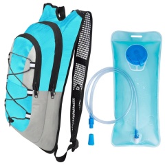Outdoor Low Moq Travel Hiking Bicycle Water Resistant Hydration Backpack With 2L Water Bladder