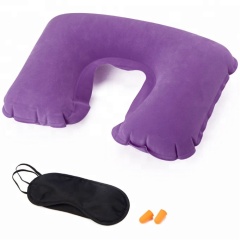Comfortable Inflatable Portable Airplane Travel Neck Pillows Cervical Healthcare U Shape Pillow
