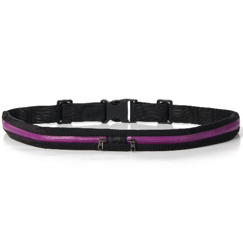 Factory Price Waterproof Running Belt Gym Bag Jogging Waist Pack Custom Mini Sport Bag with 2 expandable pockets