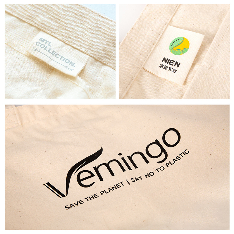 Custom Logo Extra Large Foldable Eco-friendly Cotton Canvas Blank Shopping Tote Bag