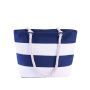 2022 Wholesale Promotion Hot Selling Women Striped Canvas Tote Beach Bag