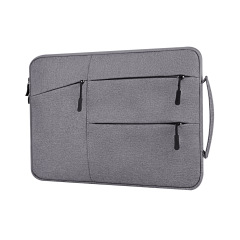Custom Logo Double Layer Thicken Large Capacity Portable Laptop Case Sleeve With Handle