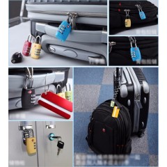 Zinc alloy TSA lock travel TSA luggage lock 3 digit TSA combination lock