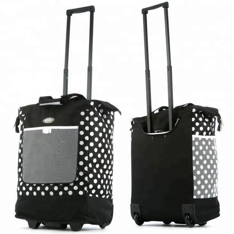 Lowest Price Top QualityPolyester high-capacity Luggage Trolley Shopping Suitcase With 2 Wheel