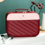 Wholesale Travel Eco Friendly Leather Toiletry Makeup Storage Bag Bulk Cosmetic Bags & Cases