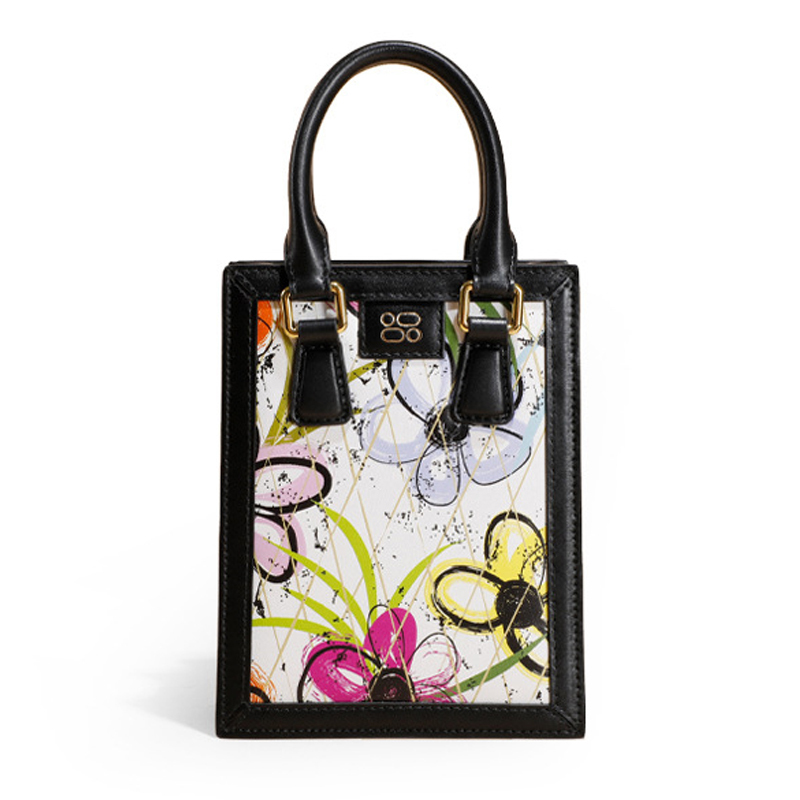 Custom High Quality Luxury Lady Woman Mini Purses And Handbags Genuine Leather Tote Bag