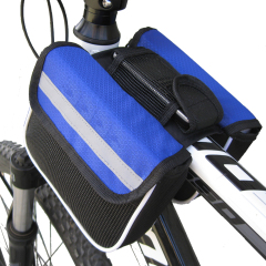 Custom Logo Bag Bicycle Rack Bag Sports Bike Front Frame Pannier Bag