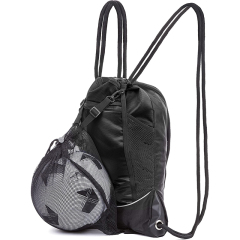 Multipurpose Reusable Sport Gym String Bag Soccer Mesh Drawstring Backpack With Zipper Multipurpose Reusable Sport Gym String Bag Soccer Mesh Drawstring Backpack With Zipper
