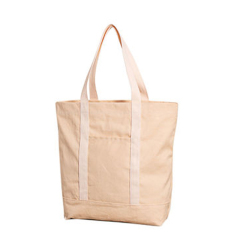 Customized logo canvas bags 12oz canvas handbag ECO friendly shopping tote bag with pocket