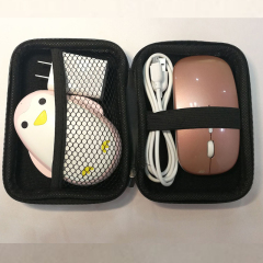 Custom Protective Shockproof Data Line Storage Bag Waterproof Hard Shell Small Eva Case With Zipper