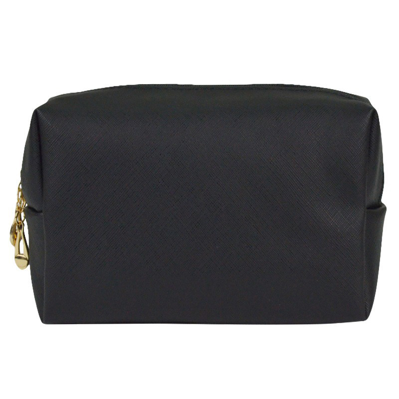 Sac à fermeture éclair personnalisé en cuir PU végétalien pour femmes, sac de maquillage cosmétique de haute qualité