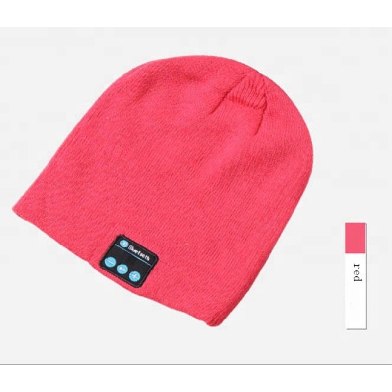 Autumn Winter Cotton Knitted Beanie Wireless Headphones Sport Smart Music Bluetooth Hat