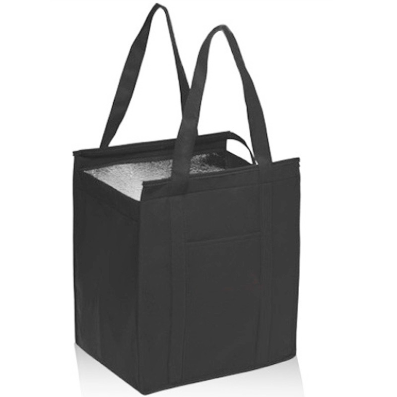 High Quality Custom Foldable Thermal Insulated Lunch Non Woven Cooler Grocery Shopping Bag