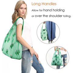 polyester custom grocery Reusable foldable Tote Shopping Bag