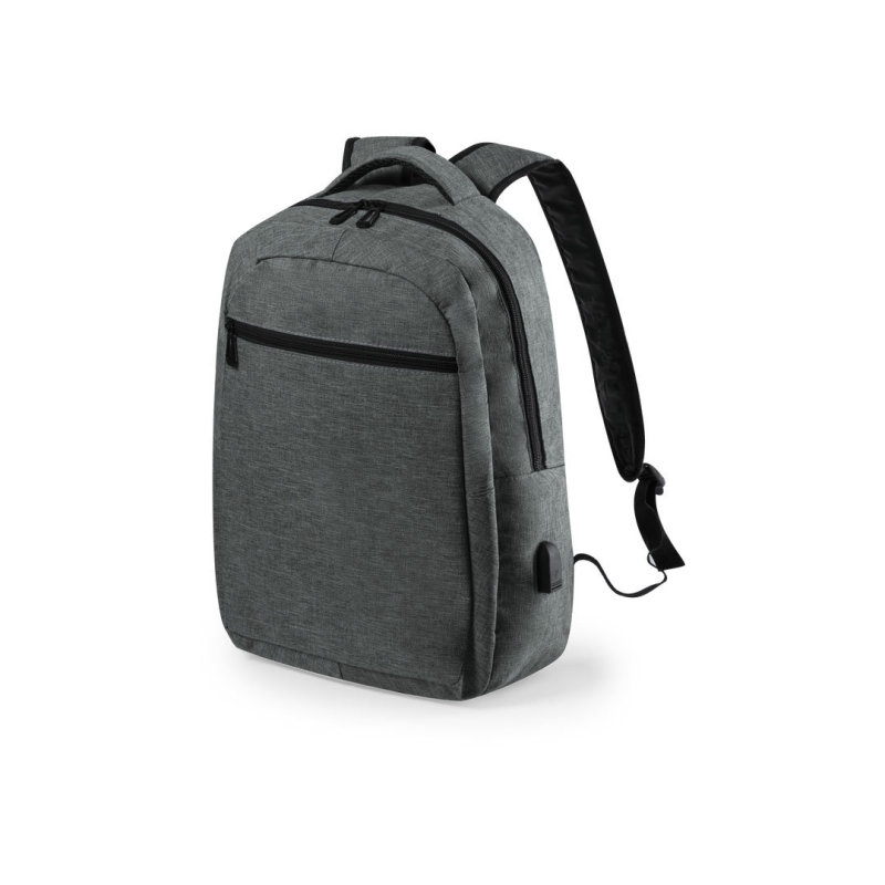 Travel Outdoor Sports Black Grey USB Charging Bags Laptop Smart Backpack