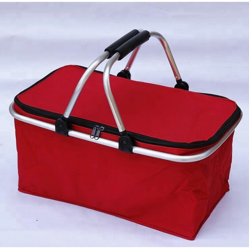 Large Capacity Insulated Camping Fishing Foldable Cooler Bag Picnic Cooler Basket