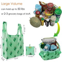 polyester custom grocery Reusable foldable Tote Shopping Bag