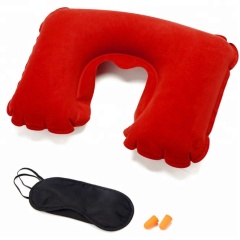 Comfortable Inflatable Portable Airplane Travel Neck Pillows Cervical Healthcare U Shape Pillow