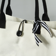 Women's Splice plain waterproof canvas tote bags with custom printed logo