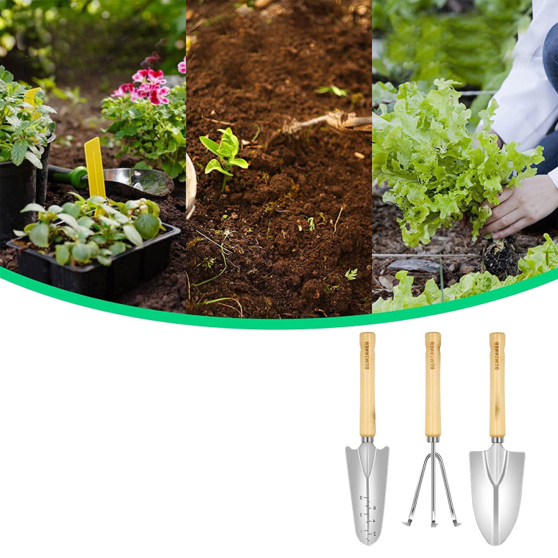 New Design Hot Sale Stainless Steel Kids Mini Hand Kit Garden Tools Set