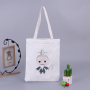 Custom Printed Logo Cotton Shopping Bag Small Waxed Canvas Tote Bag