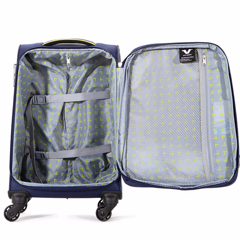 High Quality Designer Soft Fabric Suitcase Sets 3 Pcs Trolley Vintage Luggage Sets On Wheels For Women