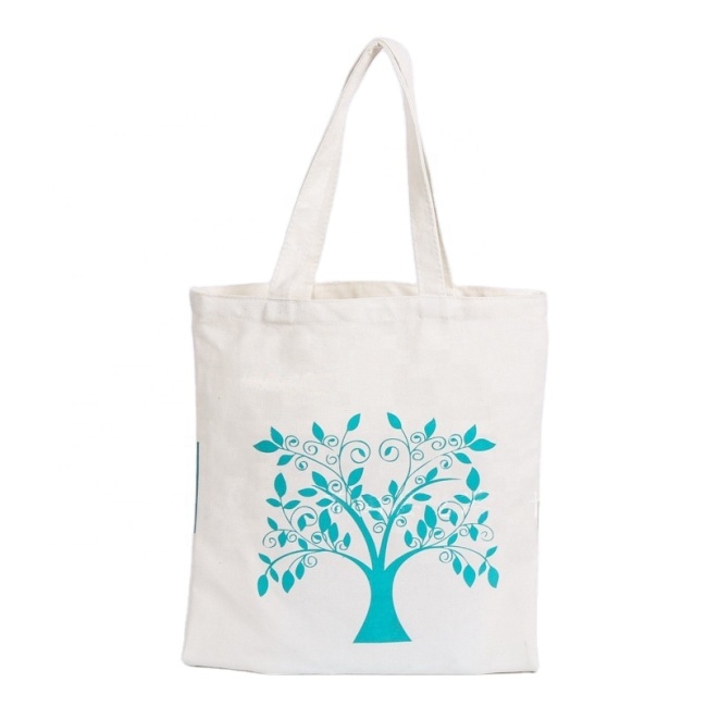 color printing promotional custom cotton Grocery Canvas Shopping Bags with Logos