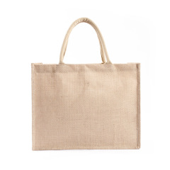 Eco Friendly Grocery Jute Shopping Bag Natural Tote Bag Reusable Drawstring Jute Bag