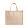 Reusable Waterproof Jute Shopping Bag with Reinforced Handles – Eco-Friendly Foldable Tote