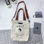 Custom Printed Recycle Plain Cotton Canvas Shopping Tote Bag With Pocket