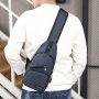 Custom Logo Designer Waterproof Small Travel Sports Usb CrossBody Chest Sling Bag For Men