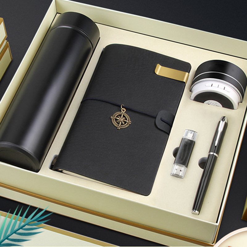 Coffret cadeau souvenir d'entreprise personnalisé 5 en 1, carnet de notes de haute qualité, offre spéciale