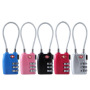 TSA Safety Luggage Cable Combination Lock authorised zinc alloy 3 digit lock combination travel cable TSA approved lock