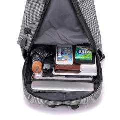 Custom Logo Durable Business Travel School Bag Cheap Student Laptop Backpack with USB