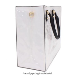 Fashion Shopping Custom Logo Luxury Paper Bag Ladies Women Leather DIY Kit Pvc Tote Hand Bags