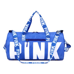 Customized Logo Outdoor Luxury Pink Girl Duffel Bags Women Sports Gym Travel Weekend Tote Duffle Bag