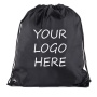 Promotional custom Polyester shopping pouch Drawstring gift backpack shoe dust bags